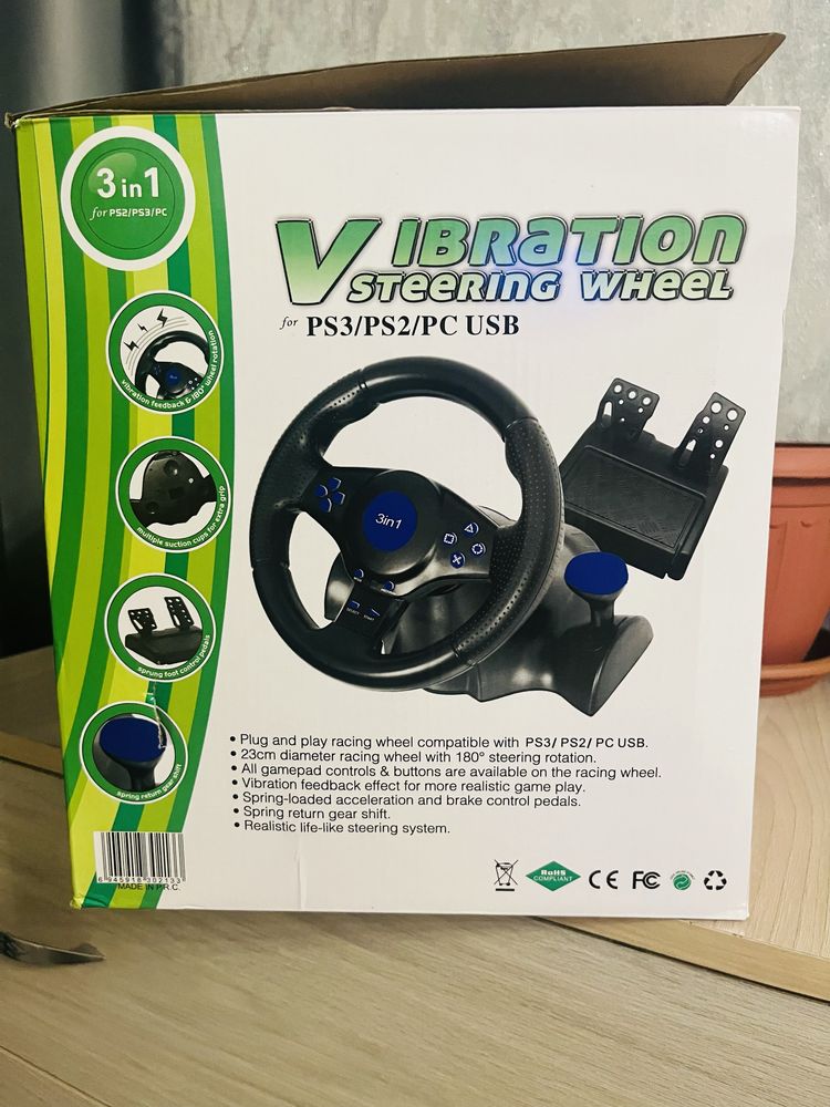 Игровой руль новый