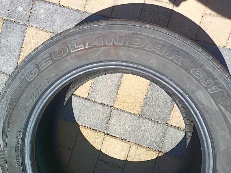 Одна шина 225/60 R17 - "Yokohama Geolandar G91" (Япония), летняя.
