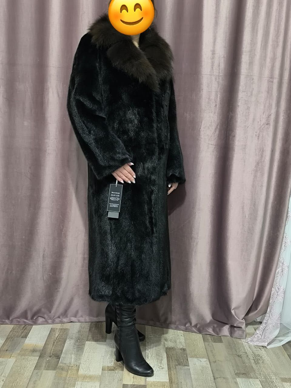 Продаю новую норковую шубу с воротом из соболя