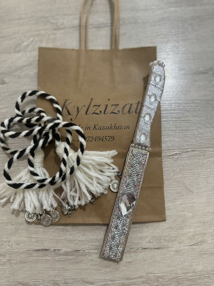 Тұсау кесер костюм+ ақжол+ алажіп пышақ