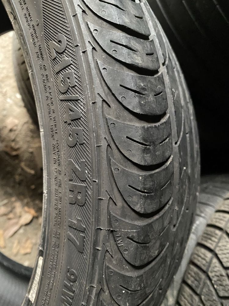 215/45/17 пара бу