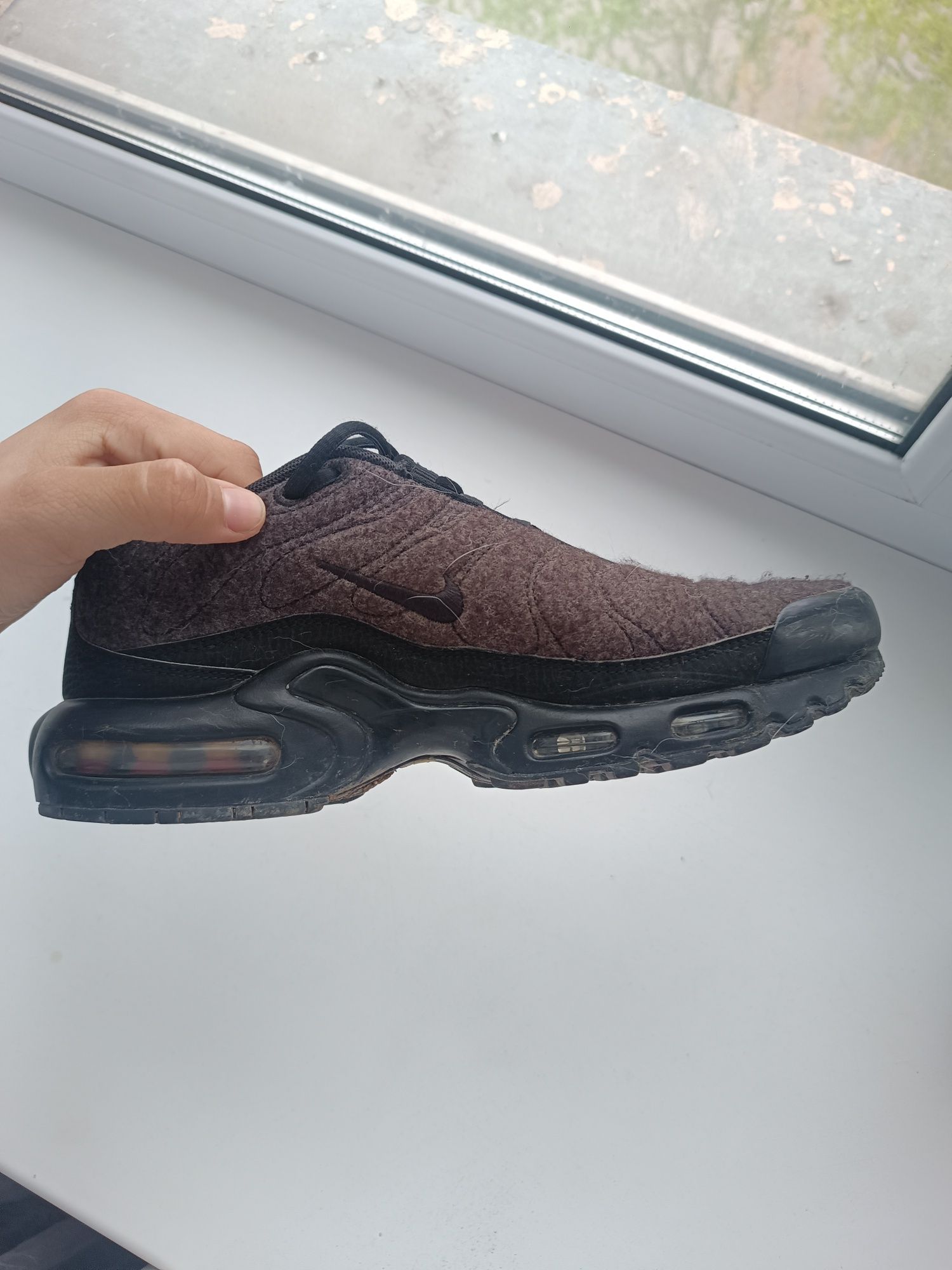 Рарные nike air max plus quilted black trainers