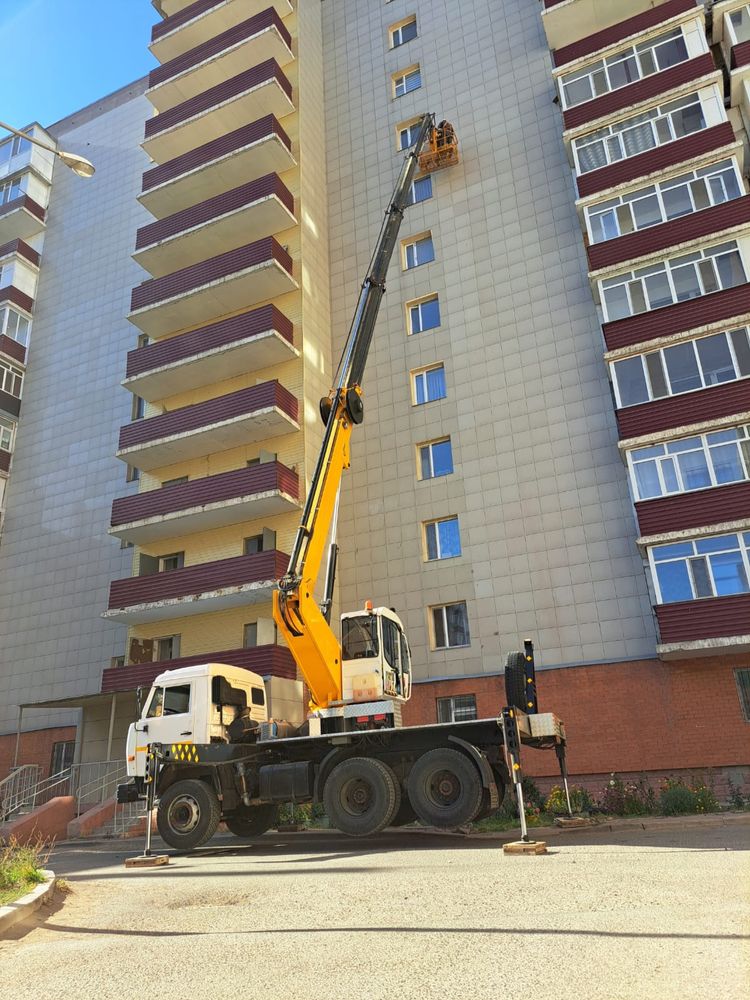 Аренда автовышек Услуги АГП Кобра автовышка вышка автогидроподъемник