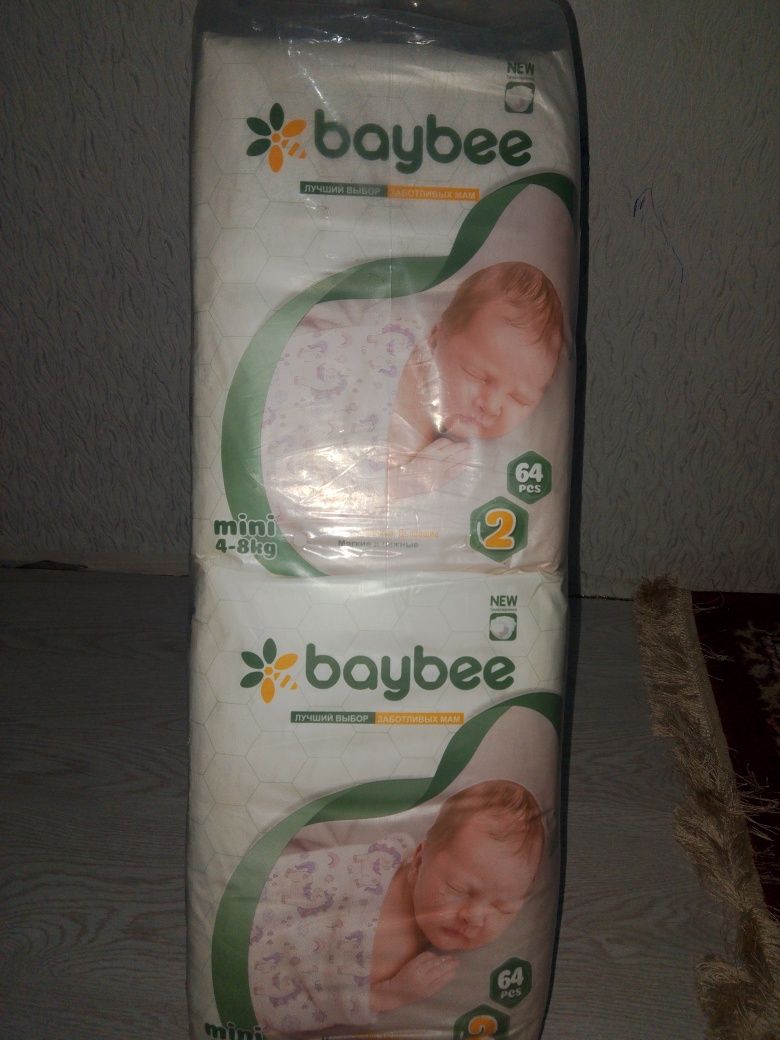 Подгузники Baybee 2, S, 64 шт