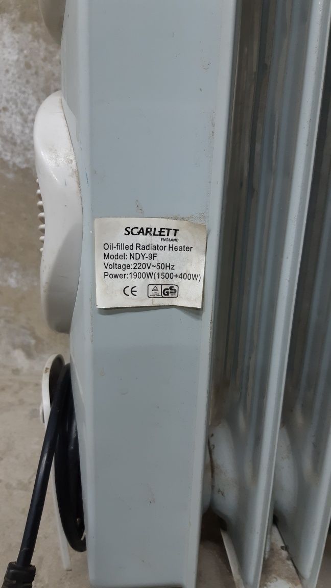 Масляный радиатор scarlett