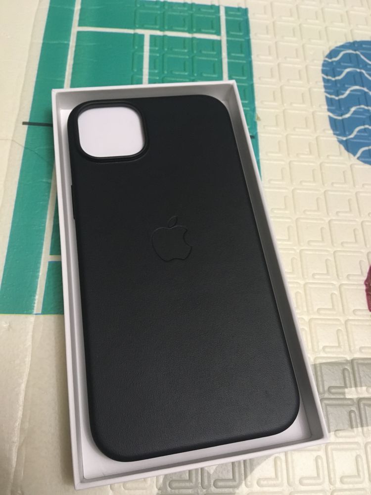 Чехол Iphone 14 Plus MagSafe черный кожанный оригинал
