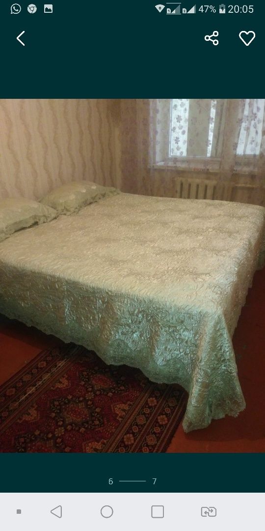 Посуточно по часам 1000тг ,в 9, мкр на ночь 1 ком ночь 5000,2ком ночь