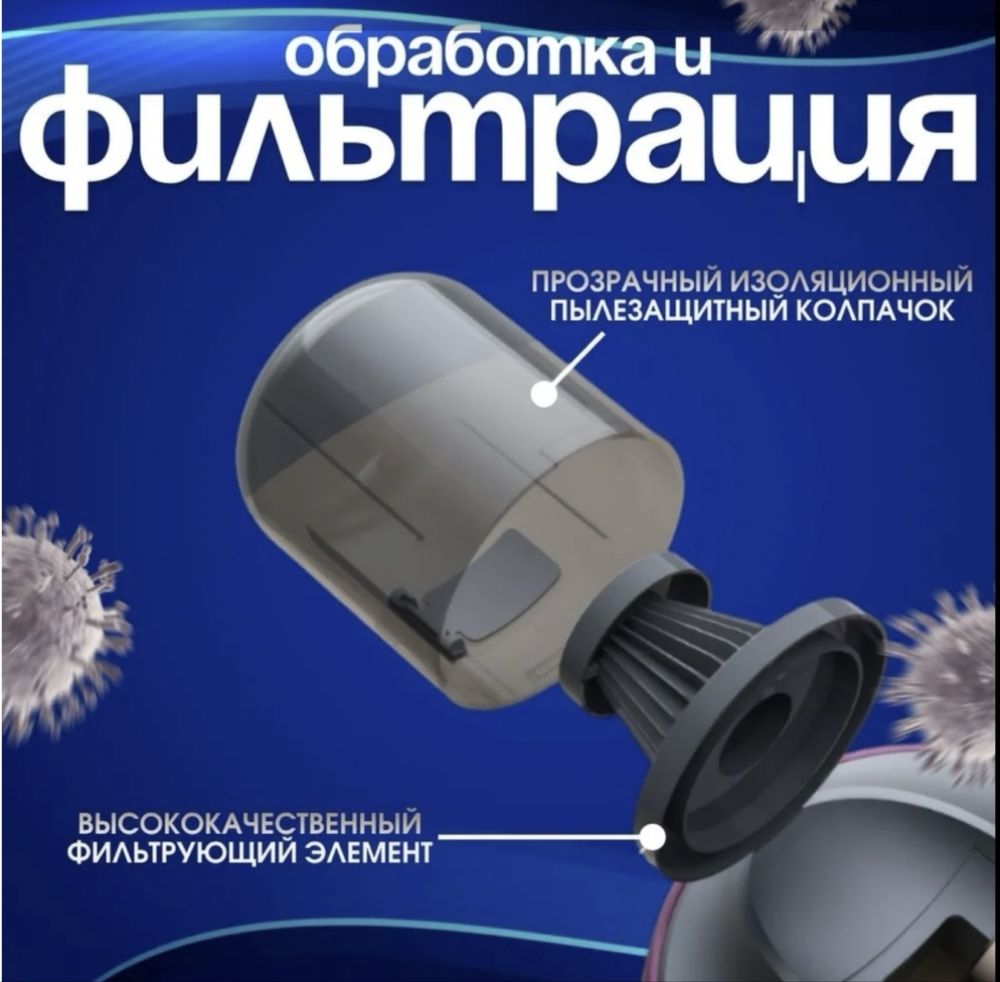 Пылесос для удаления пылевого клеща и пыли с белья и мебели