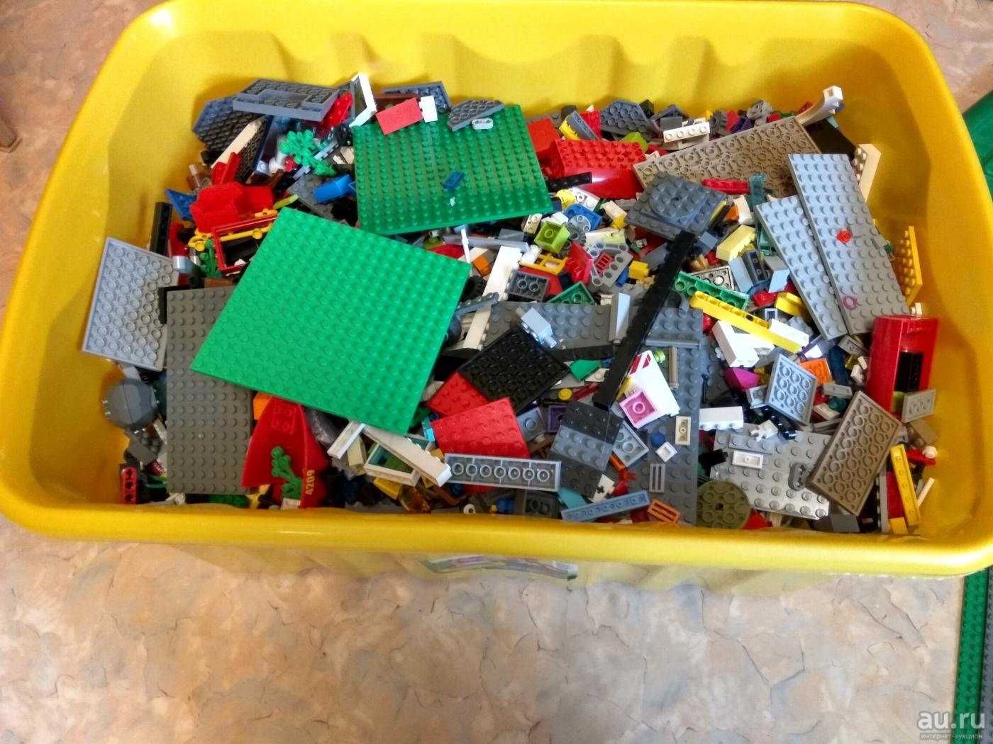 Конструктор Лего (Lego). Детали. Большой ящик 25 литров.
