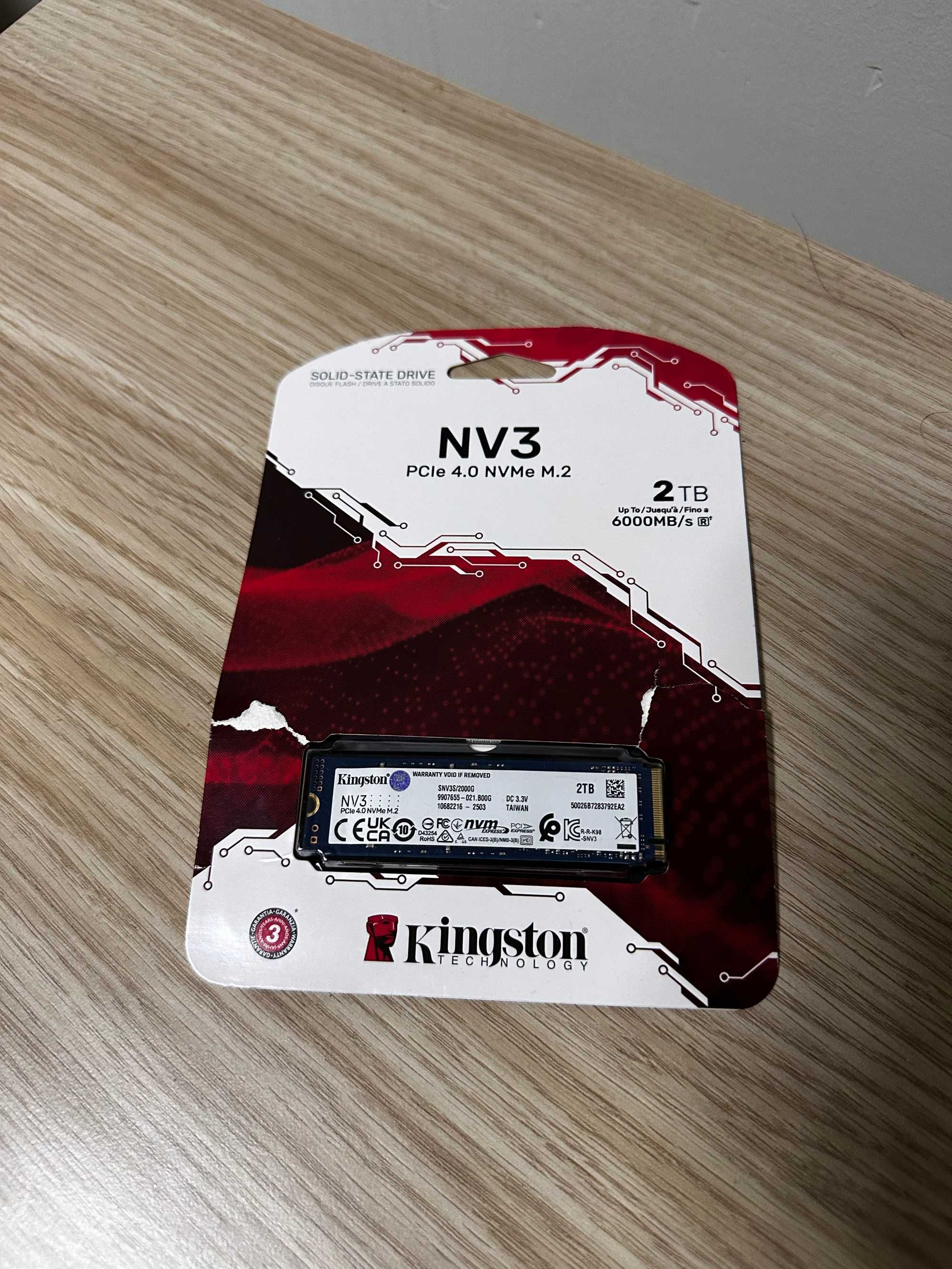 SSD 2 TB Kingston NV3, M.2, PCIe 4.0