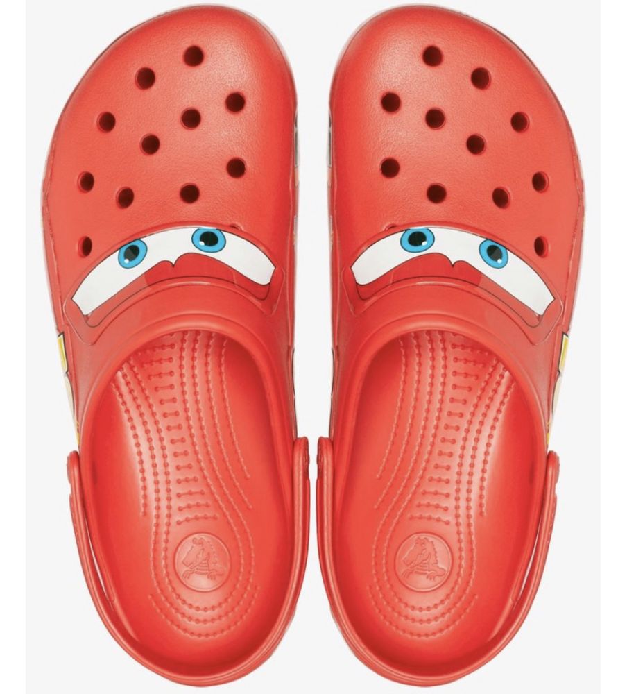 Сабо Crocs красно желтый