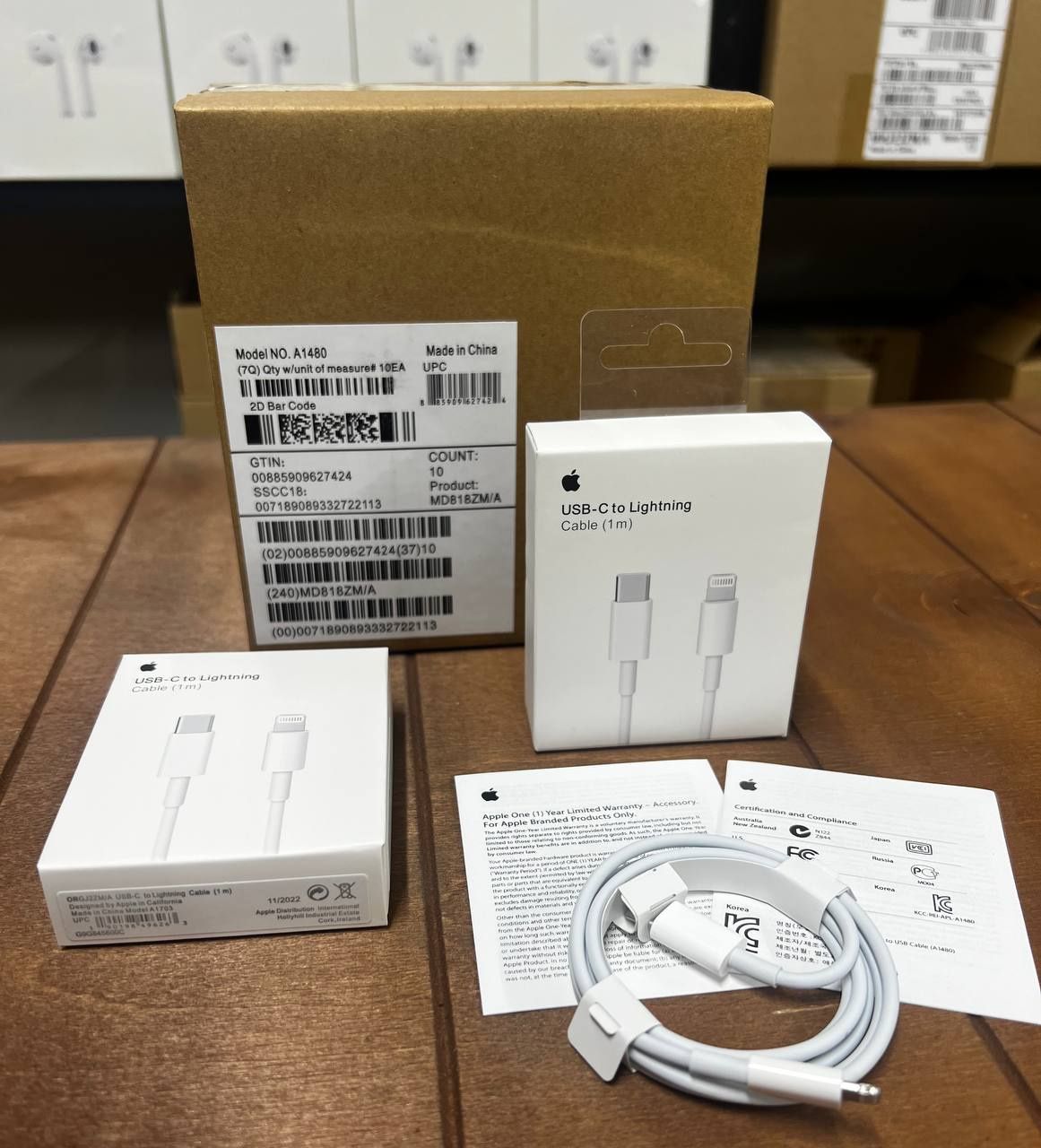 Беспроводные наушники AirPods люкс и премиум класса+ чехол в подарок