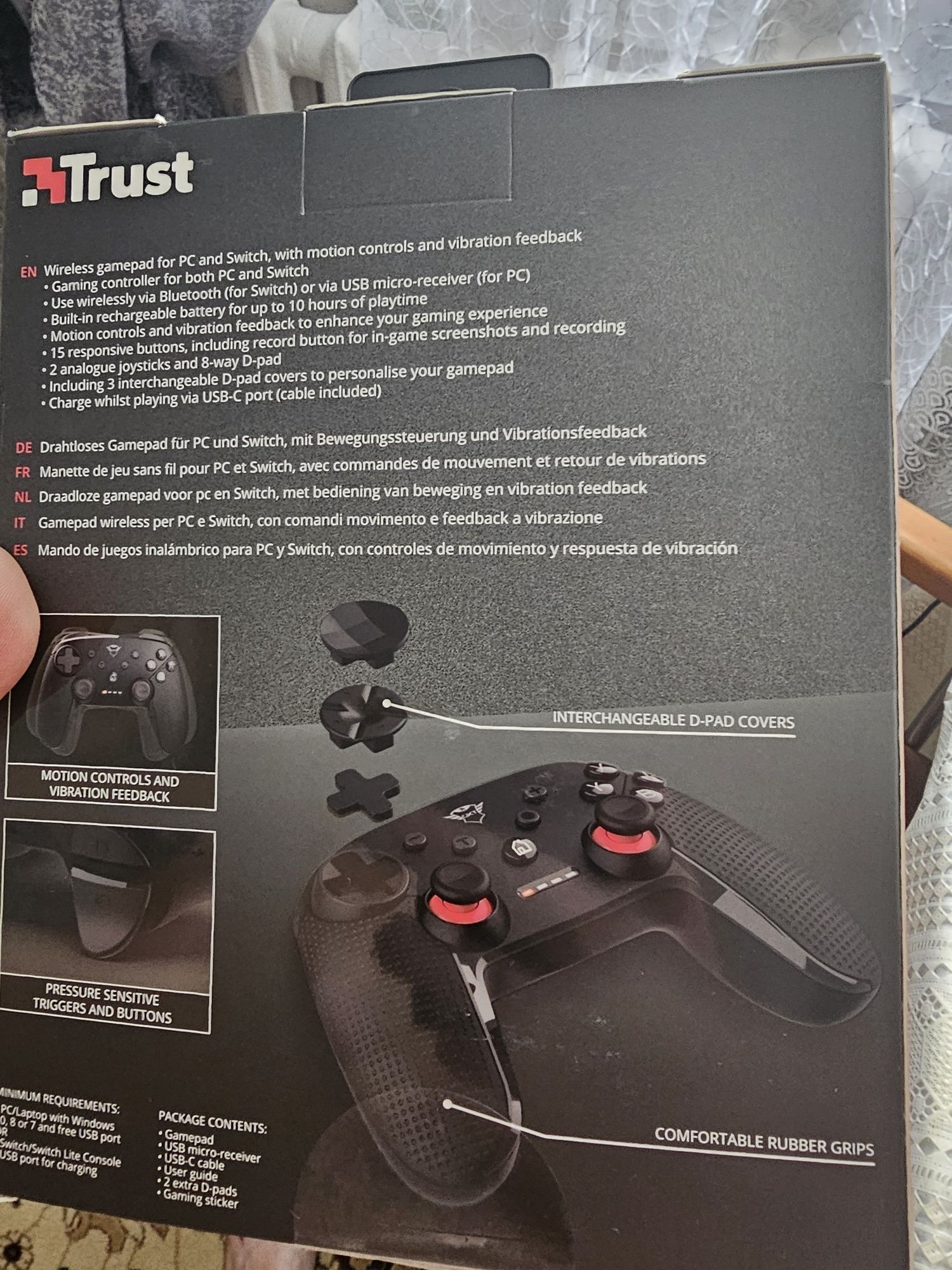 Геймпад беспроводной Trust GXT 1230 Muta черный