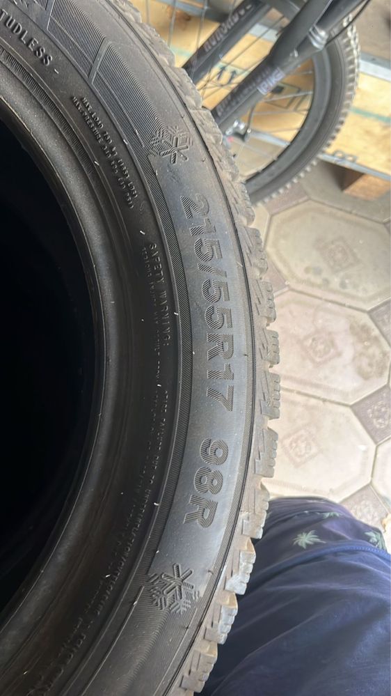 Triangle 215/55 R17 зимний 2024 год почти новый