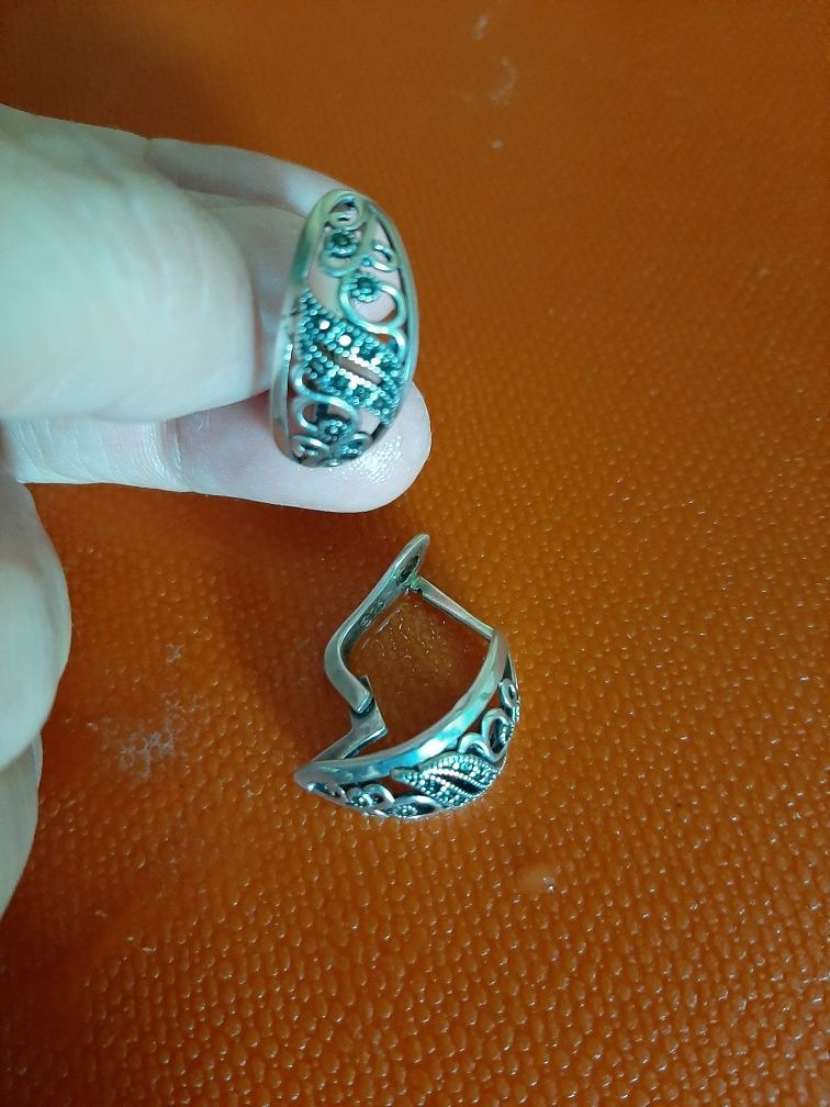 Серебро и Серьги Своровски