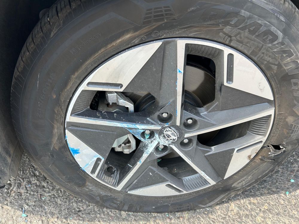 1 шт 235/60R18 титановый диск оригинал без резины.