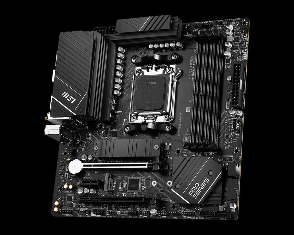 Материнская плата MSI PRO B650M-A WIFI AM5 B650 4xDDR5  mATX
