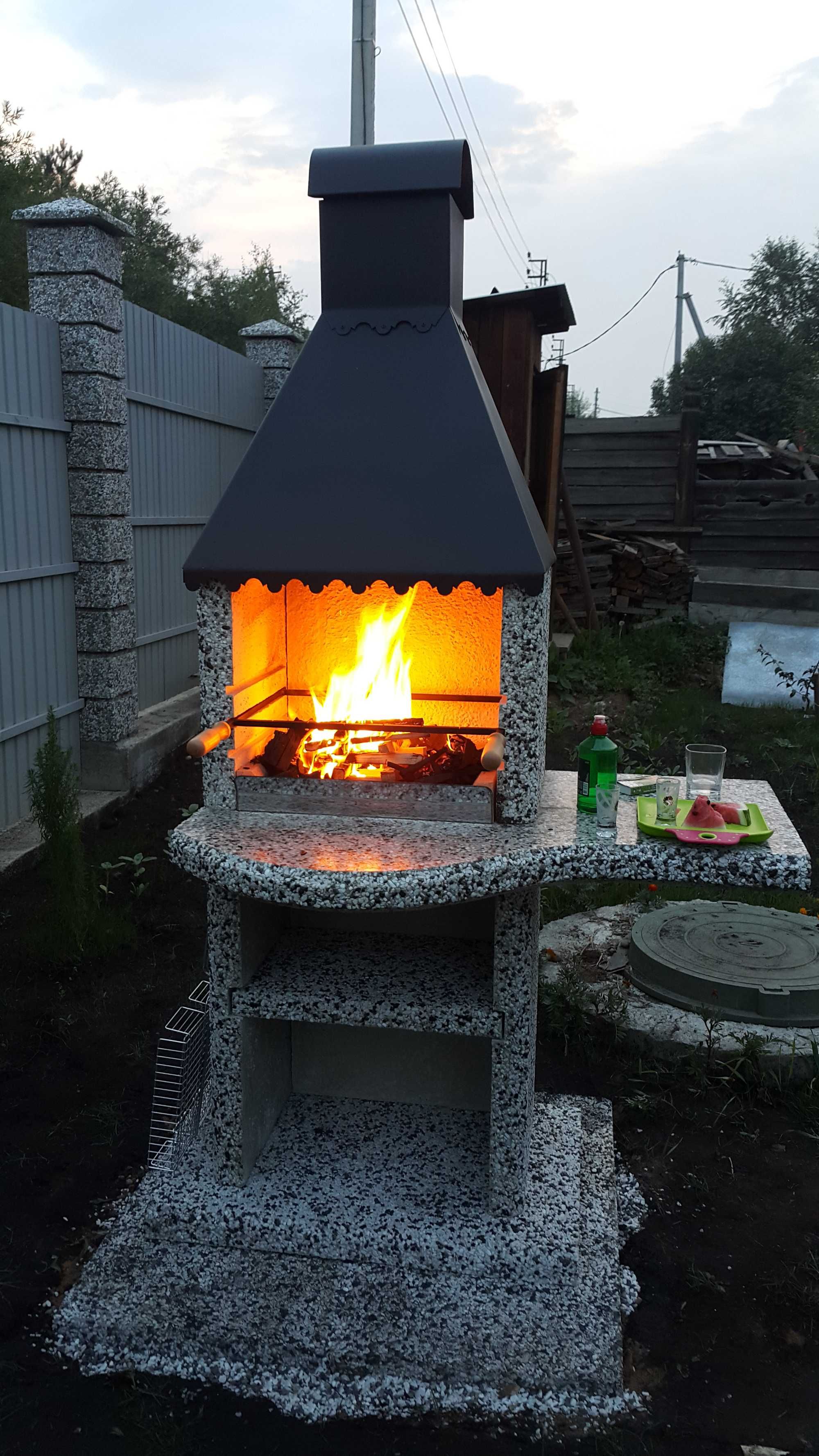 Барбекю зона модульная