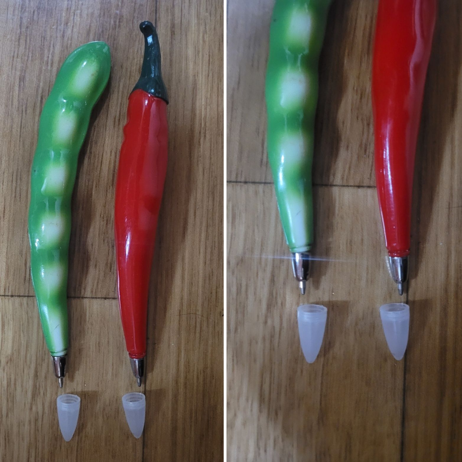 Ручки шариковые разной формы