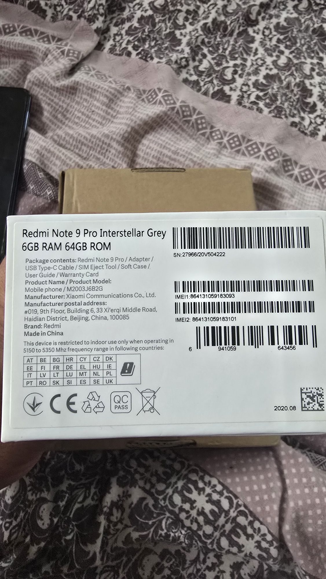 Продам б/у Телефон Redmi Note 9 Pro