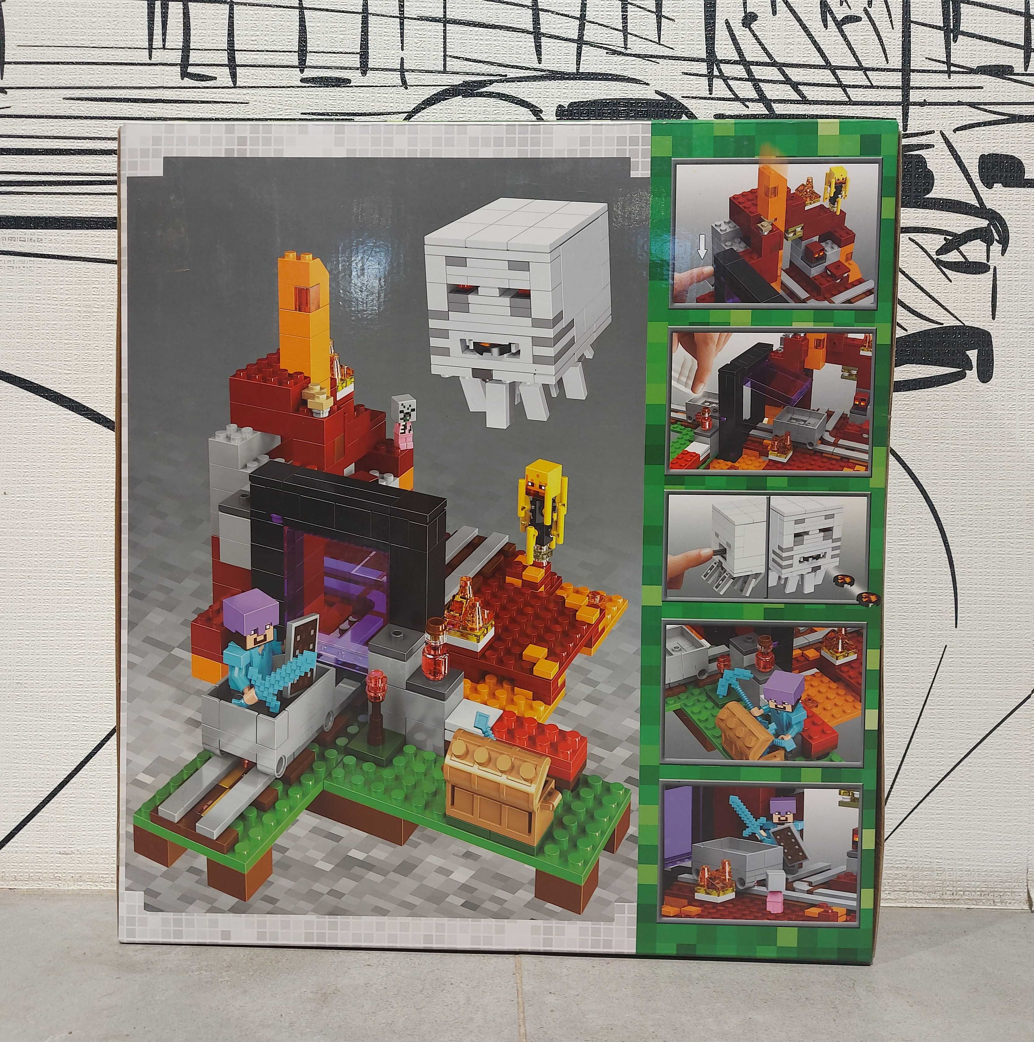 Конструктор Brick 839. Портал в подземелье. Minecraft. Майнкрафт