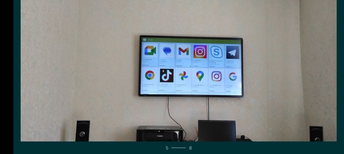 Smart tv Андроид 64 дюйма очень большой.