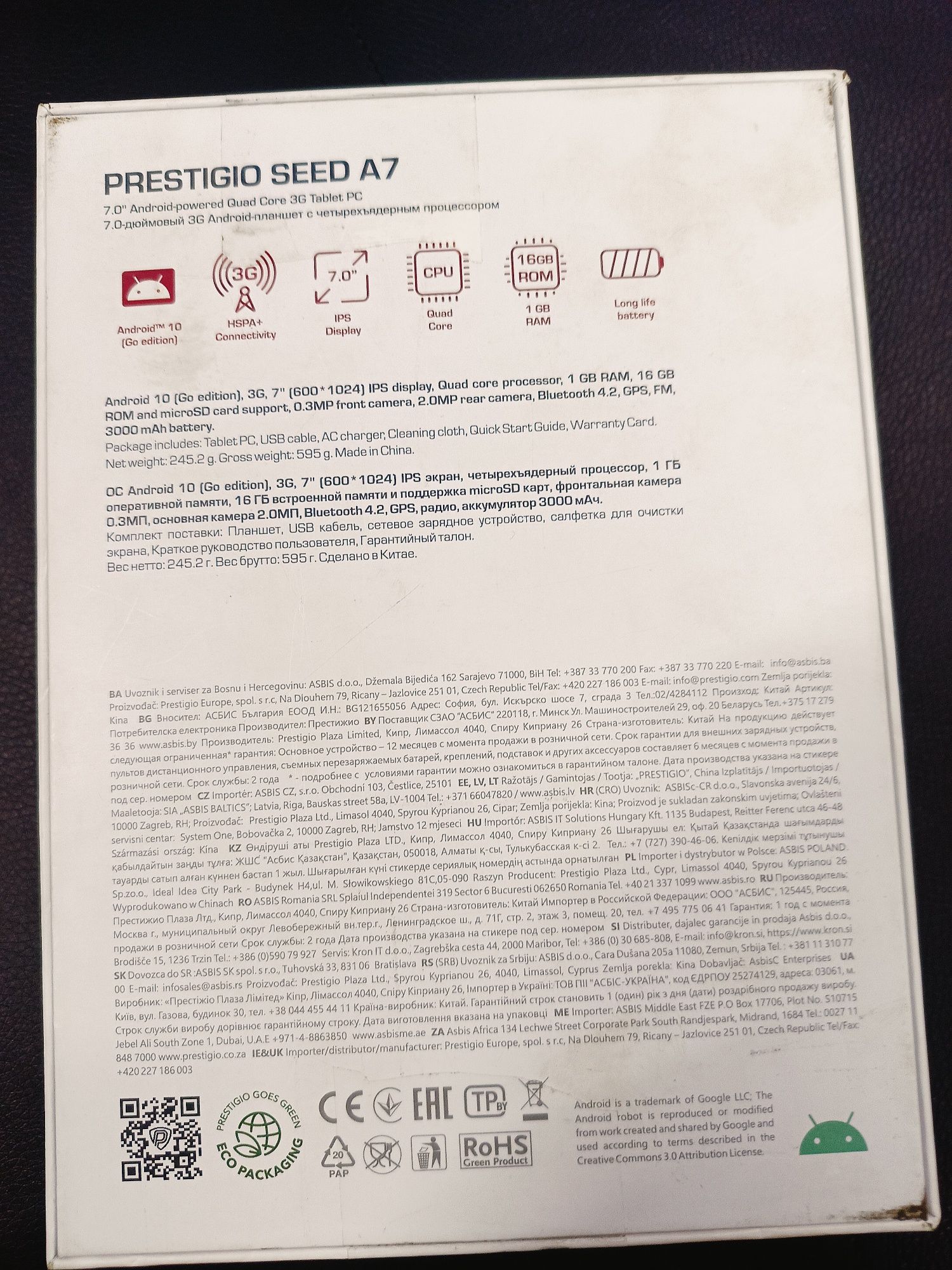 Продам планшет Prestigio