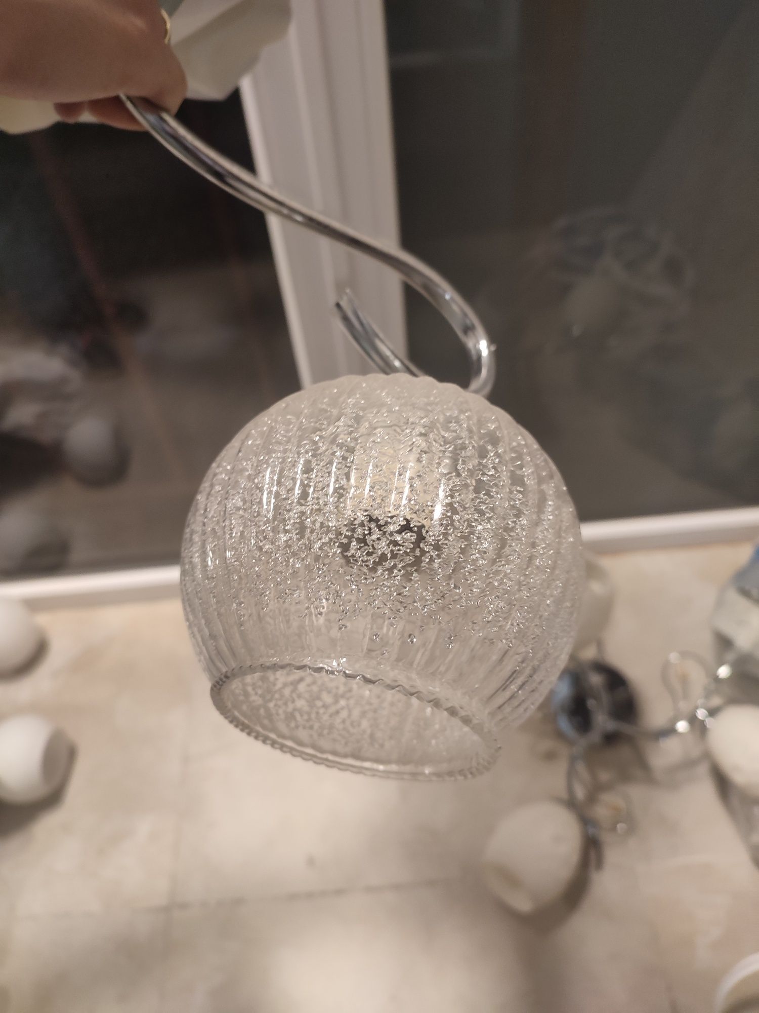 Люстра для дома из стекла