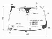 Стекло лобовое Mercedes-benz A 160