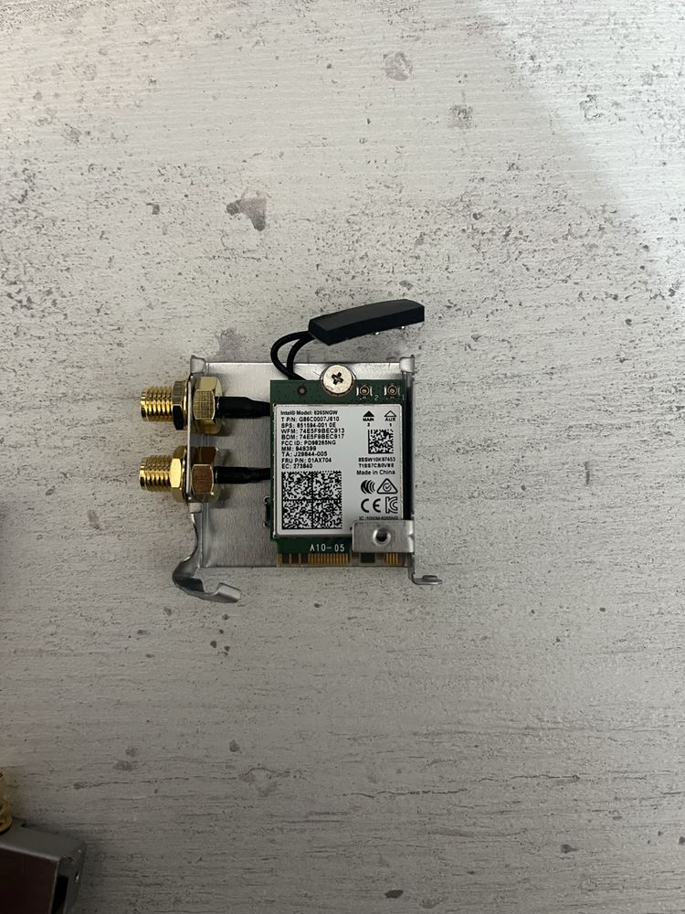 Wi-Fi + Bluetooth модуль Intel 8265NGW с адаптером и SMA-разъёмами