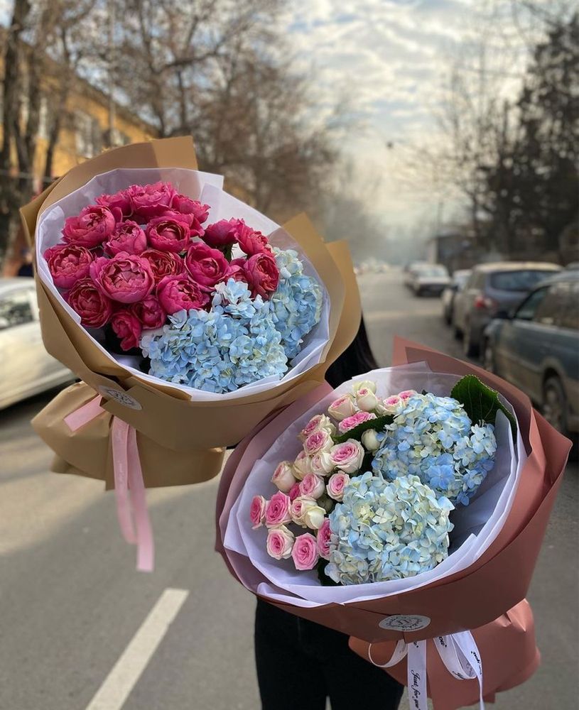 Розы Пионы Гортензии большой выбор