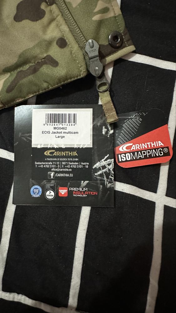Carinthia ECIG 4.0 Jacket Multicam— Куртка + Брюки (новые, размер L)