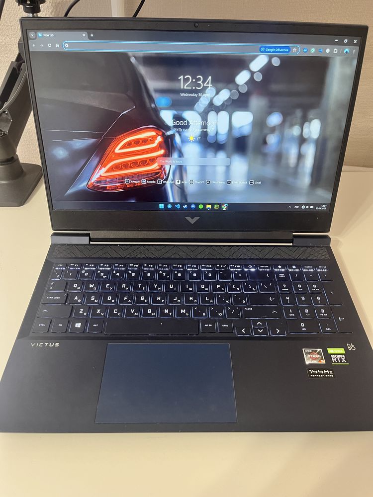 Продам ноутбук RTX 3050, 144гц Ryzen 5 5600