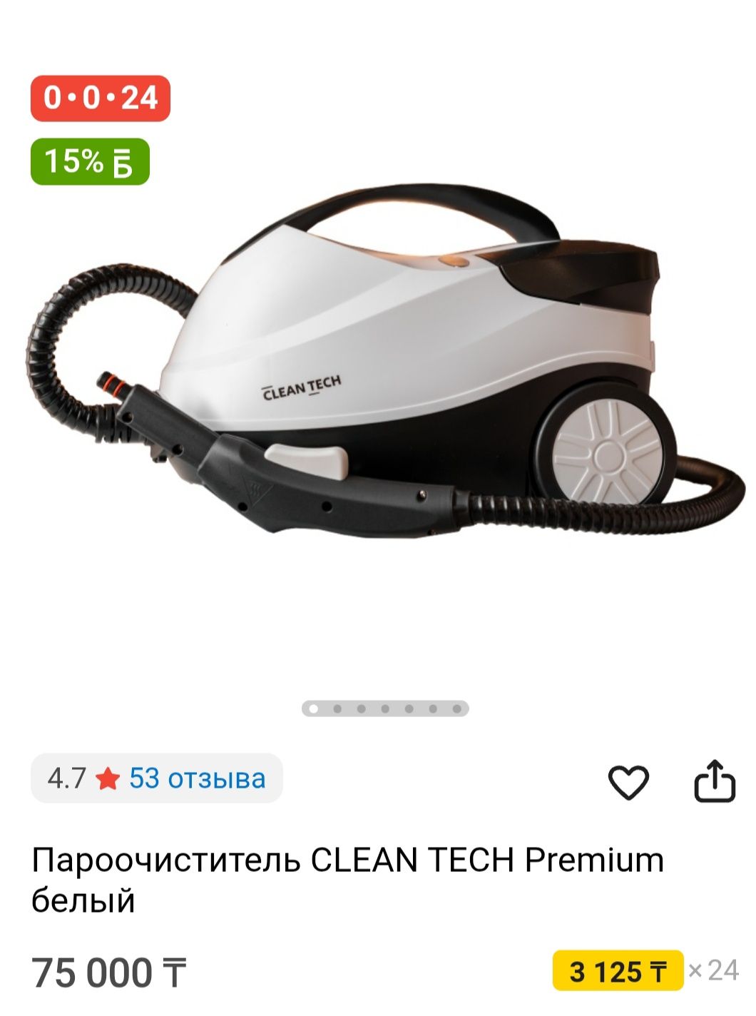 Пароочиститель CLEAN TEACH