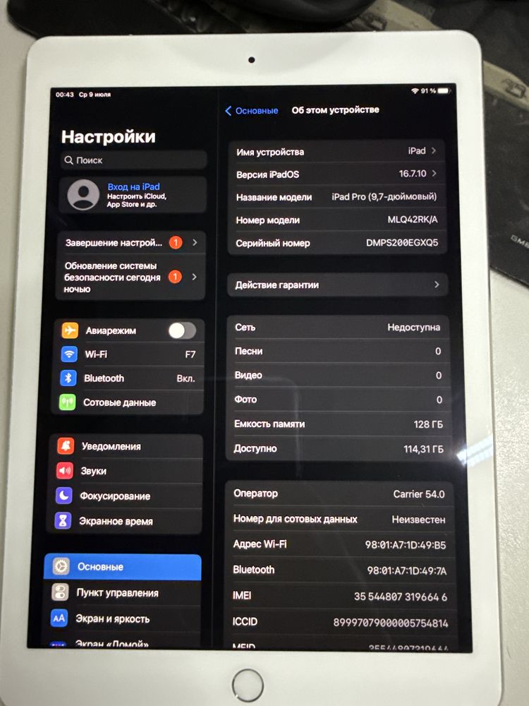 IPad Pro (9,7-дюймовый