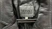 Плащ кожаный Versace оригинал мужской