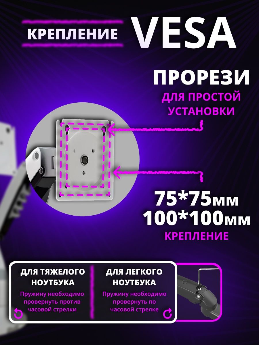 Кронштейн для двух мониторов