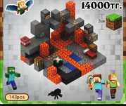 Магнитный конструктор, блоки MINECRAFT, магнитные кубики