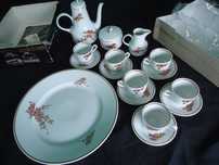 Раритет Made in GDR Кофейный сервиз из костяного фарфора 1980-х годов