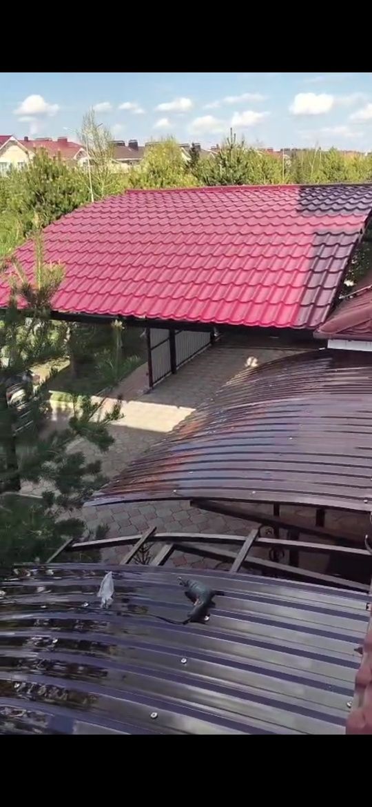 Навесы козырьки изготовление кованных конструкций,перила