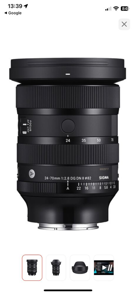 Sony 24-70 2.8 dn ii