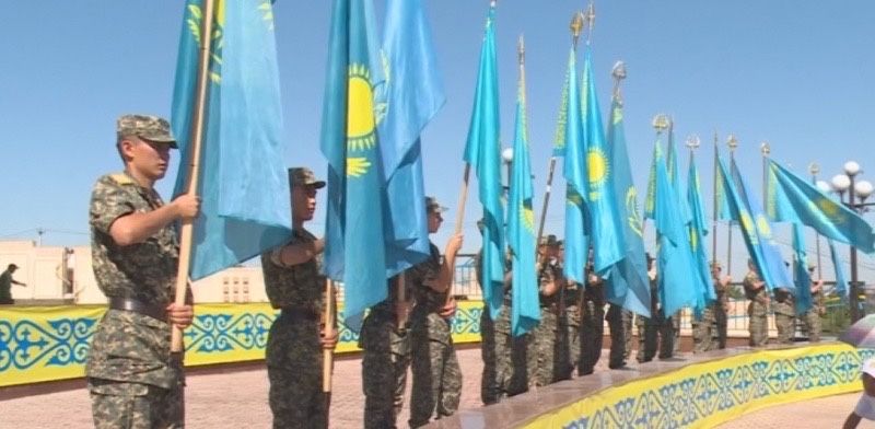 Государственный флаг РК стандарт 2 на 1 метр