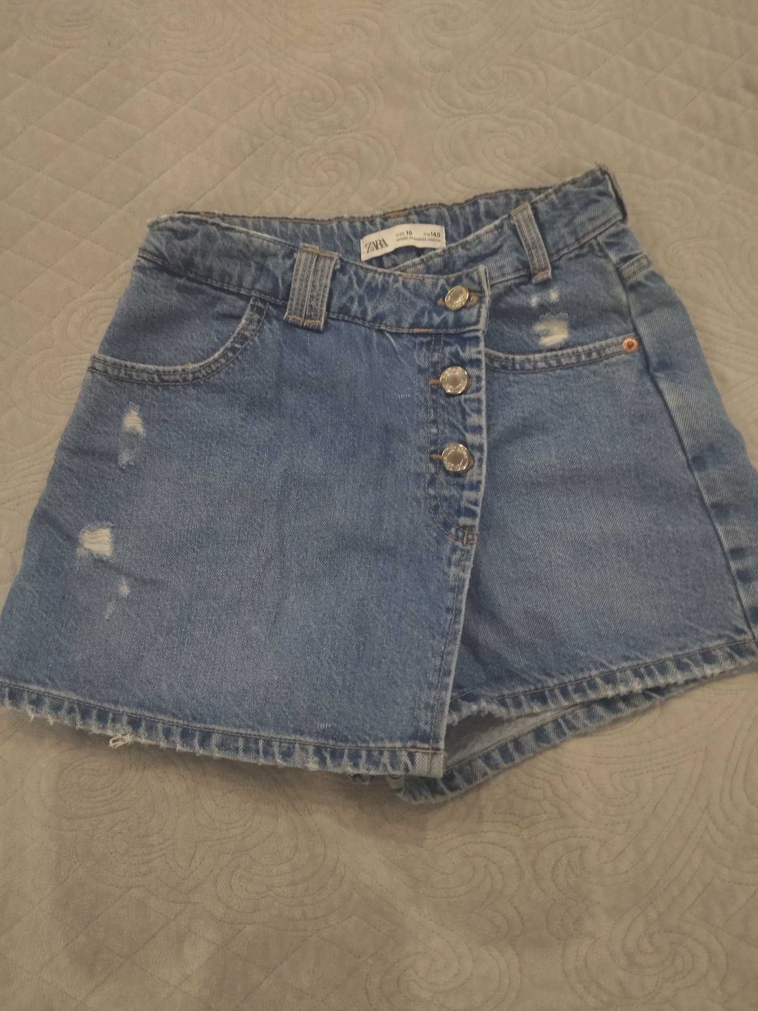 Джинсовая юбка шорты Zara