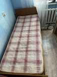 Продам,кровать полуторка с матрасом б.у 15.тыс.тенге.