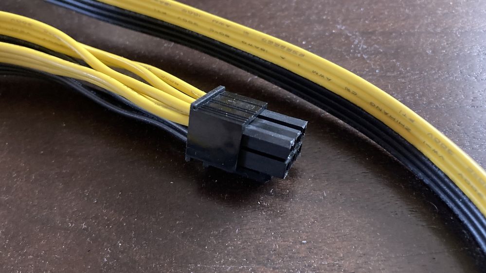 Провод кабель удлинитель двойник питания 6 pin для ПК