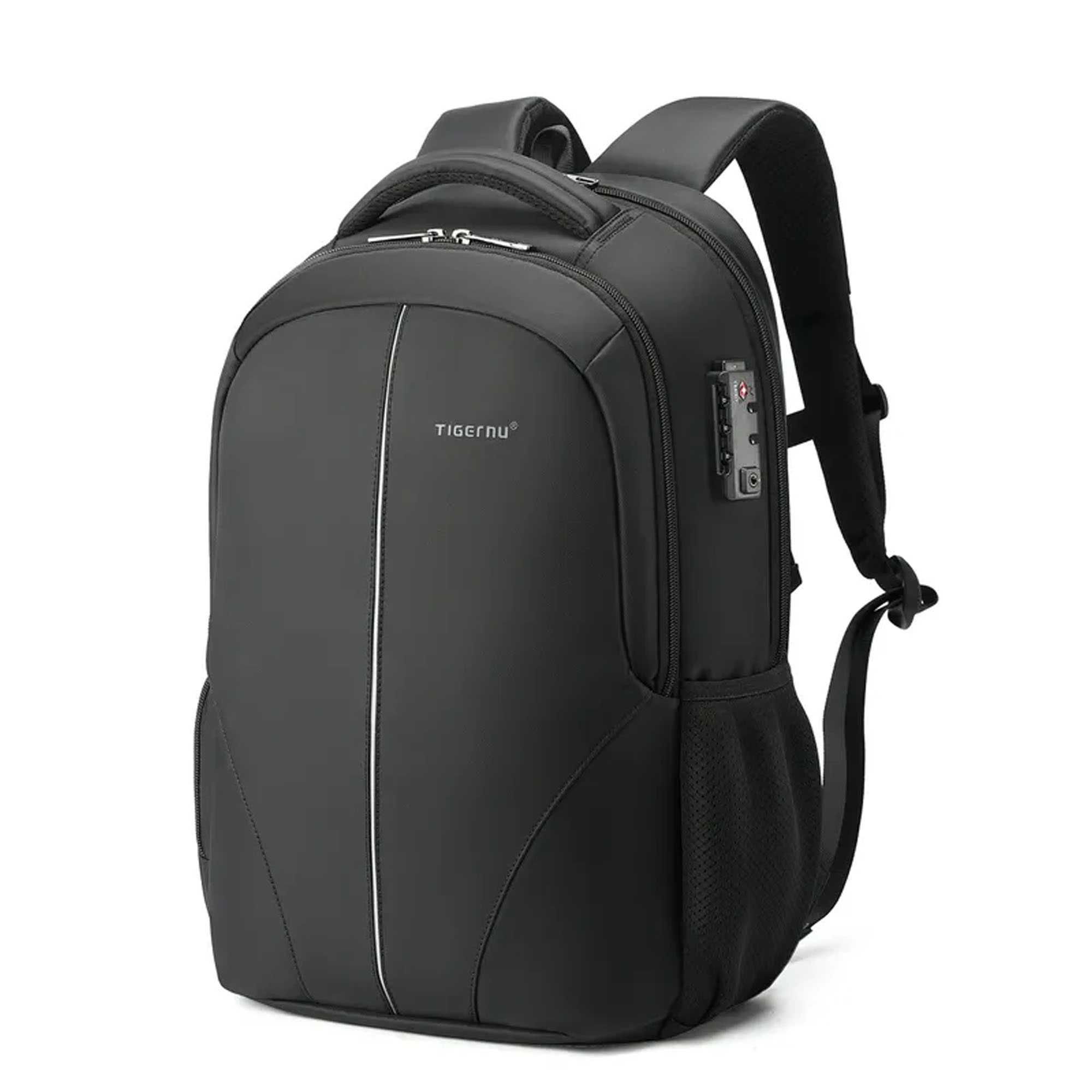 Рюкзак для ноутбука Tigernu T-B3105 3A, кодовый замок, 15.6", чёрный