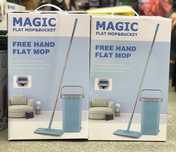 Комплект для Уборки Magic Flat Mop & Bucket: Швабра и Ведро с Отжимом