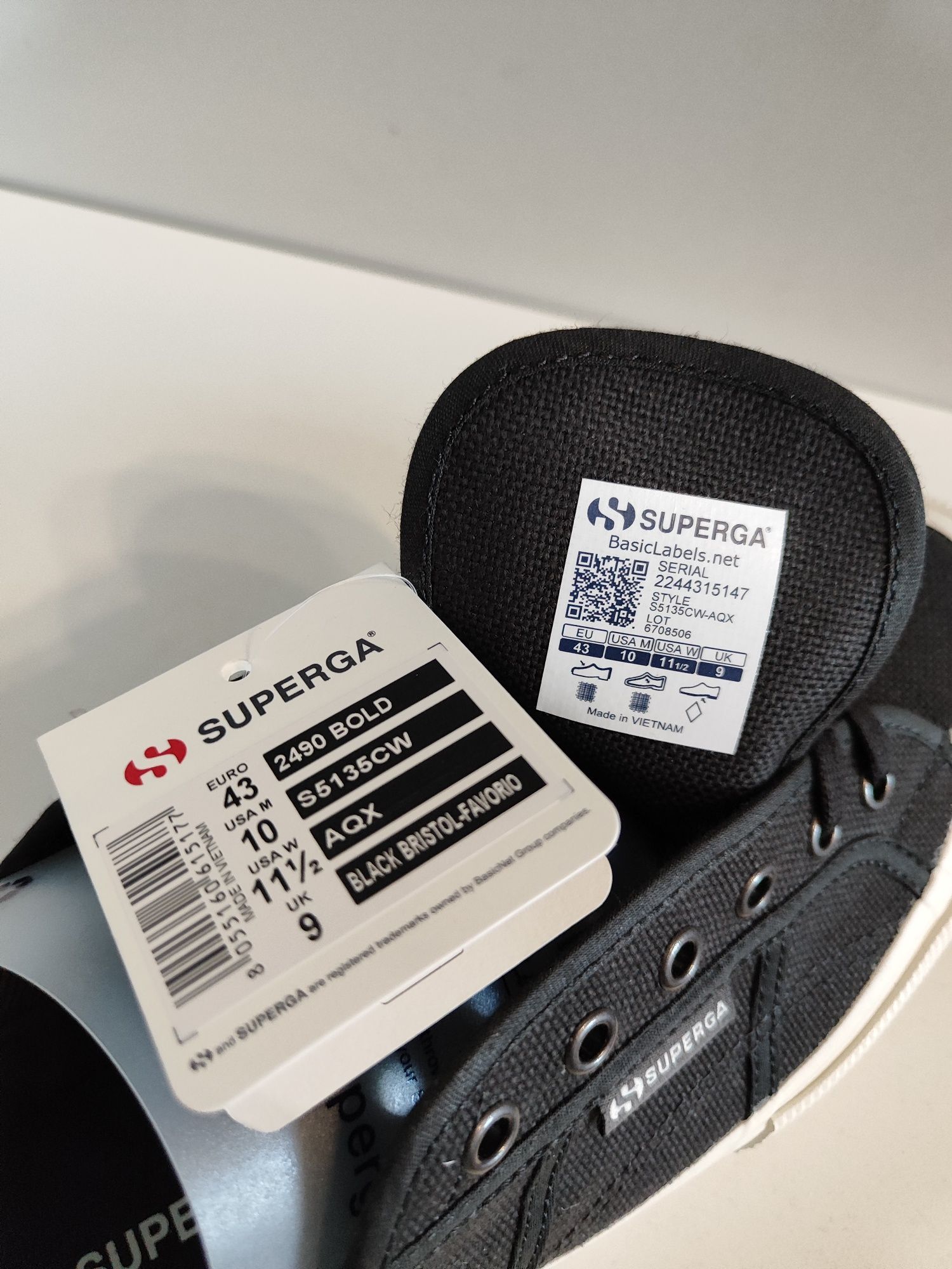 Мужские кеды Superga размер EUR 43