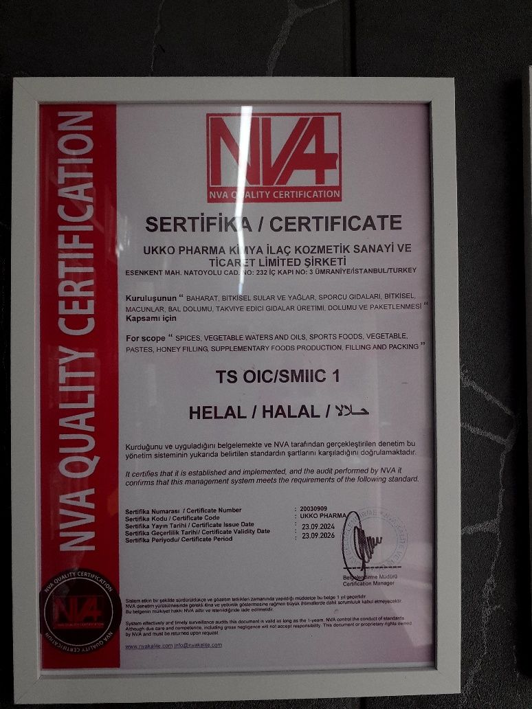 Витамины, Турция