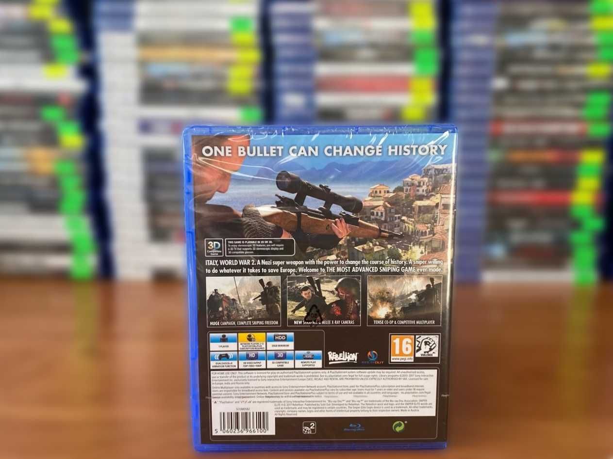 НОВЫЙ В Пленке Sniper Elite 4/ Снайпер PS4/PS5 Большой Выбор Игр